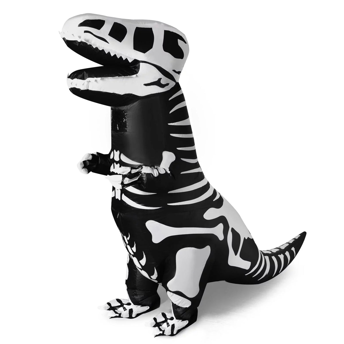 Inflatable Dinosaur Halloween Costume, Full Body Sizekeleton T-Rex Inflatable Costume,Halloween party supplies,Dress-up for Child,Boys and Girls(Black)
