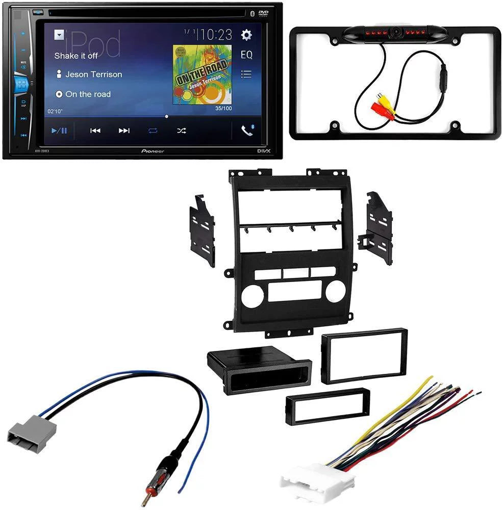 KIT2622 Bundle with Pioneer Multimedia DVD Car Sizetereo and Installation Kit - for 2009-2012 Nissan Frontier / Bluetooth Touchscreen, Backup Camera, Double Din Mounting Dash Kit