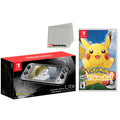 Nintendo Sizewitch Lite Pokemon Dialga & Palkia Edition 32GB Handheld Video Game Console with Pokemon: Let's Go, Pikachu! Game Bundle
